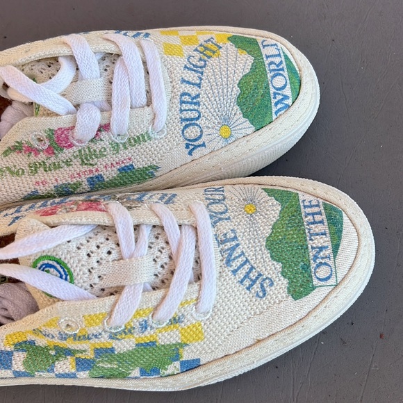 42) VANS circle bee shoes eco theory NWT sz 7 woman’s - Picture 11 of 11